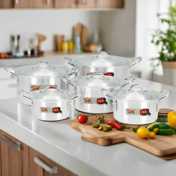 10 Pieces Aluminum Baby Casserole Set - 17 to 26 cm - Skcookware