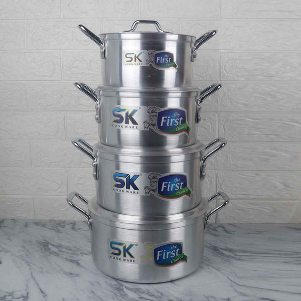 10 Pieces Aluminum Candy Casserole Set - 20 to 28 cm - Skcookware