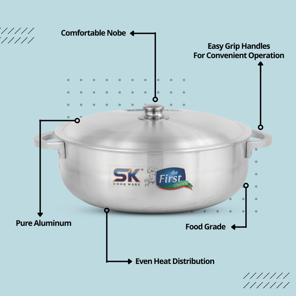 10 Pieces Export Quality Aluminum Metal Finish Cooking Pot / Caldero Pot Set - Skcookware