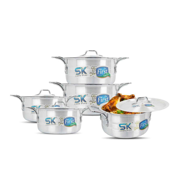 10 Pieces Heavy Gauged Metal Finish Sparkle Casserole Set 2/6 - Skcookware