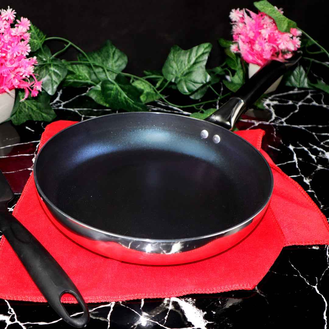 Mirror Polish Aluminum Steno Frying Pan inside Marble Coat - Skcookware