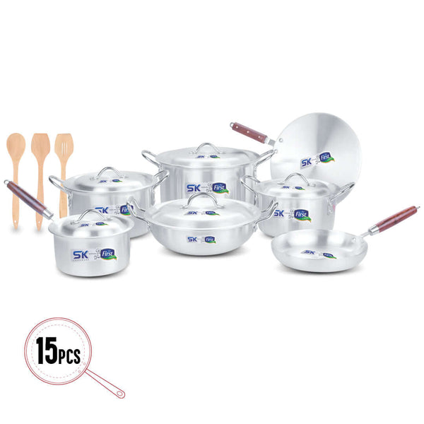 15 Pieces Aluminum Premium Gift Pack Set - Skcookware