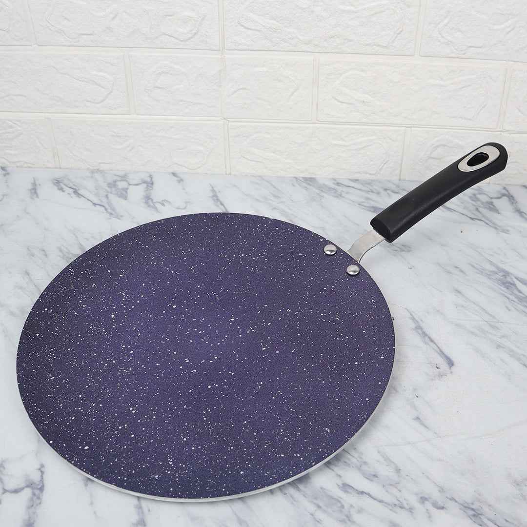 16 Pieces Marble Coated Gift Pack Daisy Cookware Set - Blue - Skcookware