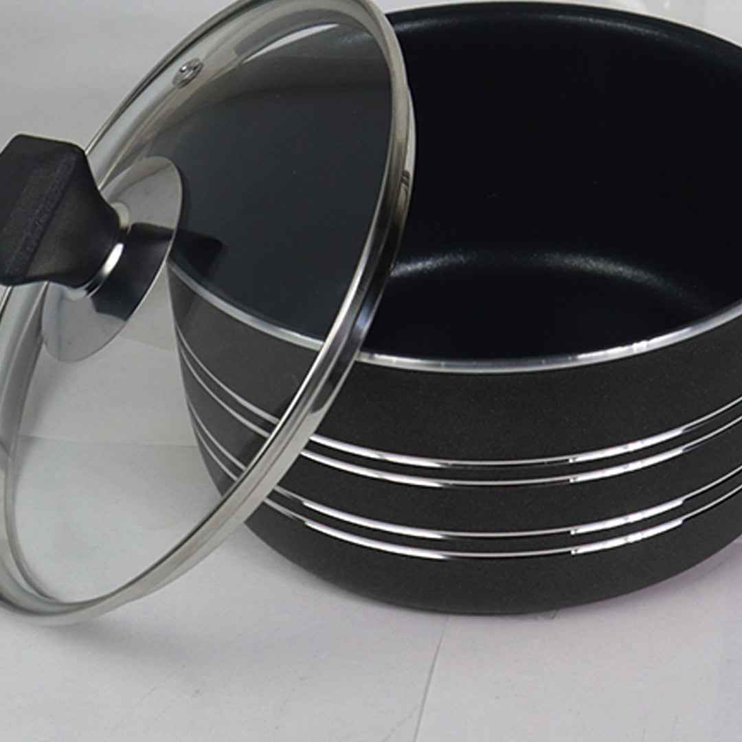 17 Pieces Non-Stick Galaxy Gift Pack Set - Black - Skcookware