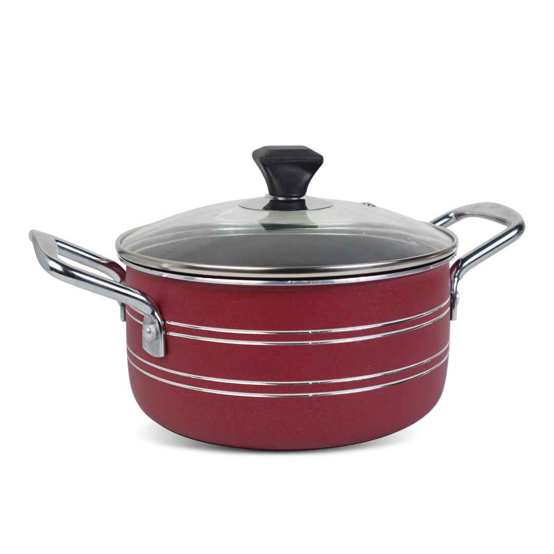 17 Pieces Non-Stick Galaxy Gift Pack Set - Red - Skcookware