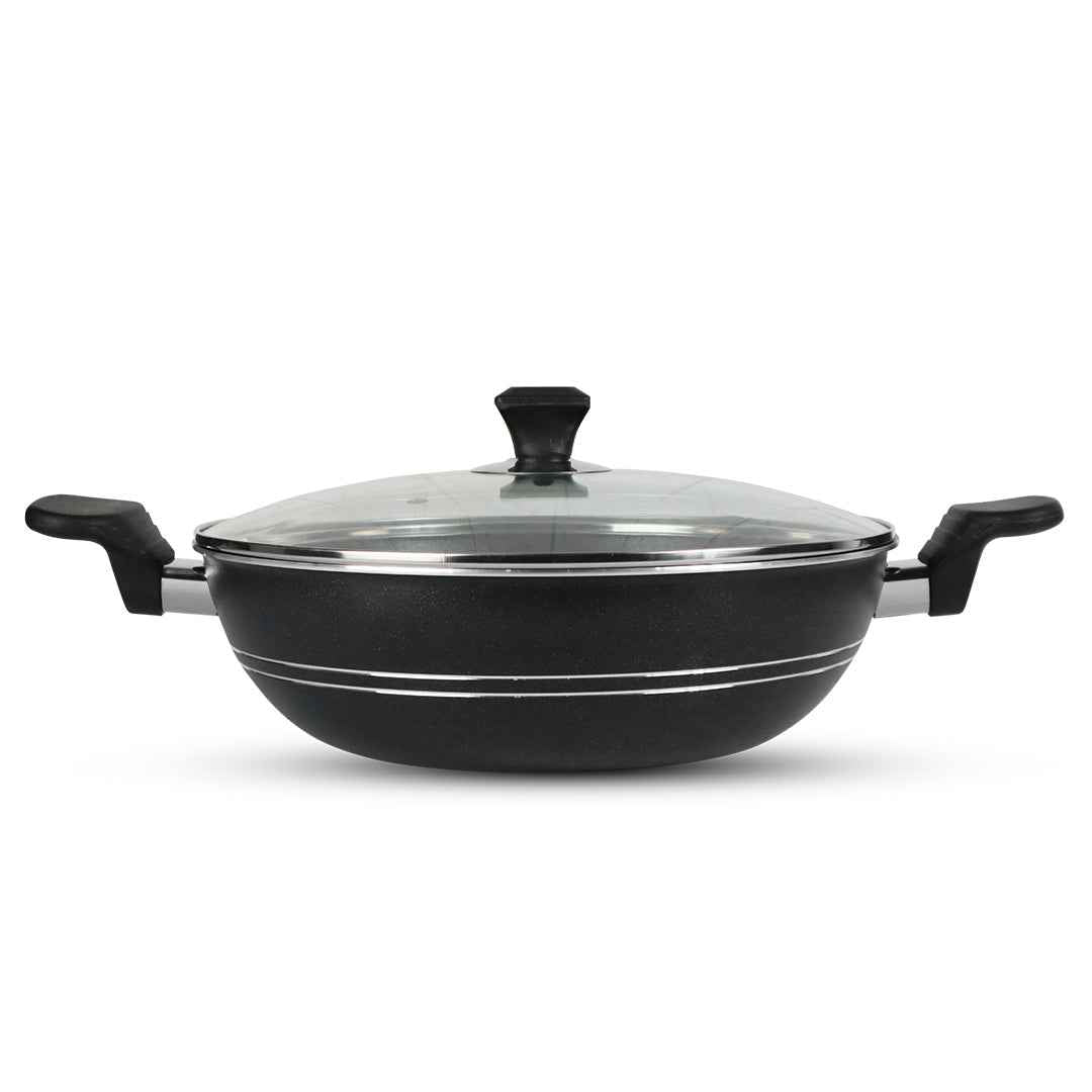 15 Pieces Non-Stick Indigo Gift Pack Set - Black - Skcookware