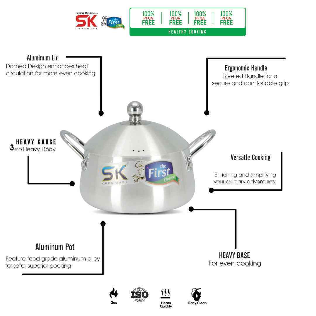 26cm Export Leftover Metal Finish Belly Style Casserole