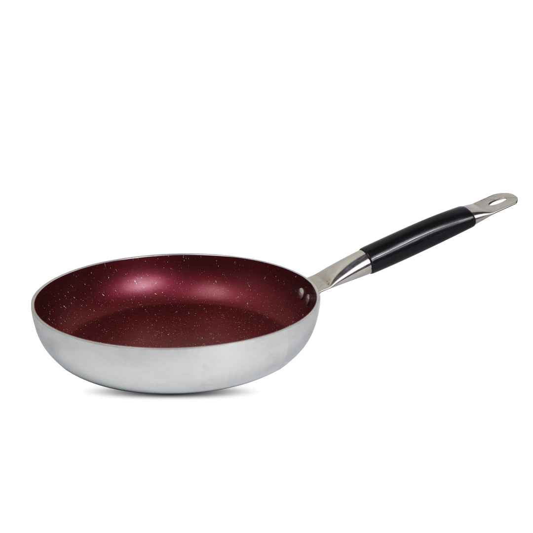 Mirror Polish Aluminum Steno Frying Pan inside Marble Coat - Skcookware
