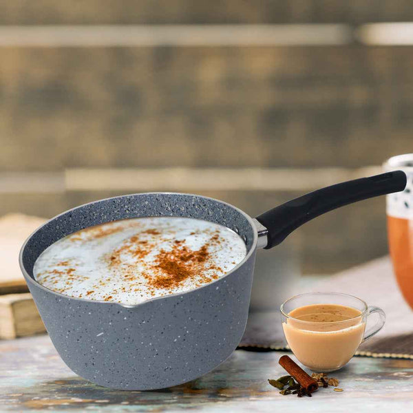 Marble Coated Signature Milk Pan - Gray - Skcookware