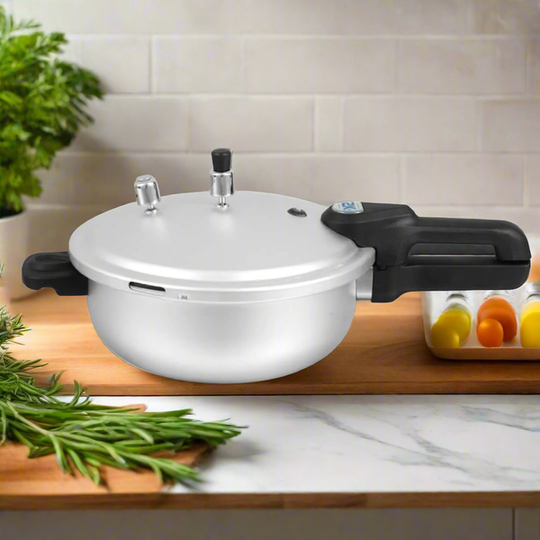 4 Liter Emerald 2-in-1 Aluminum Pressure Cooker & Karahi/Wok - Skcookware