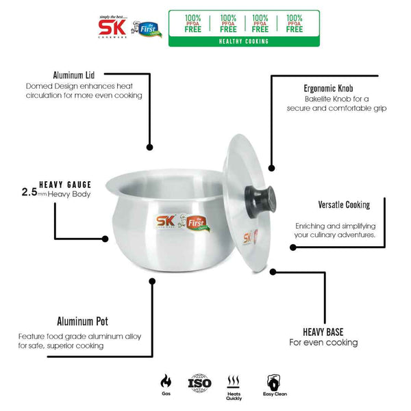 8 Pieces Aluminum Sipri/Casserole Winter Set 23-27 - Skcookware