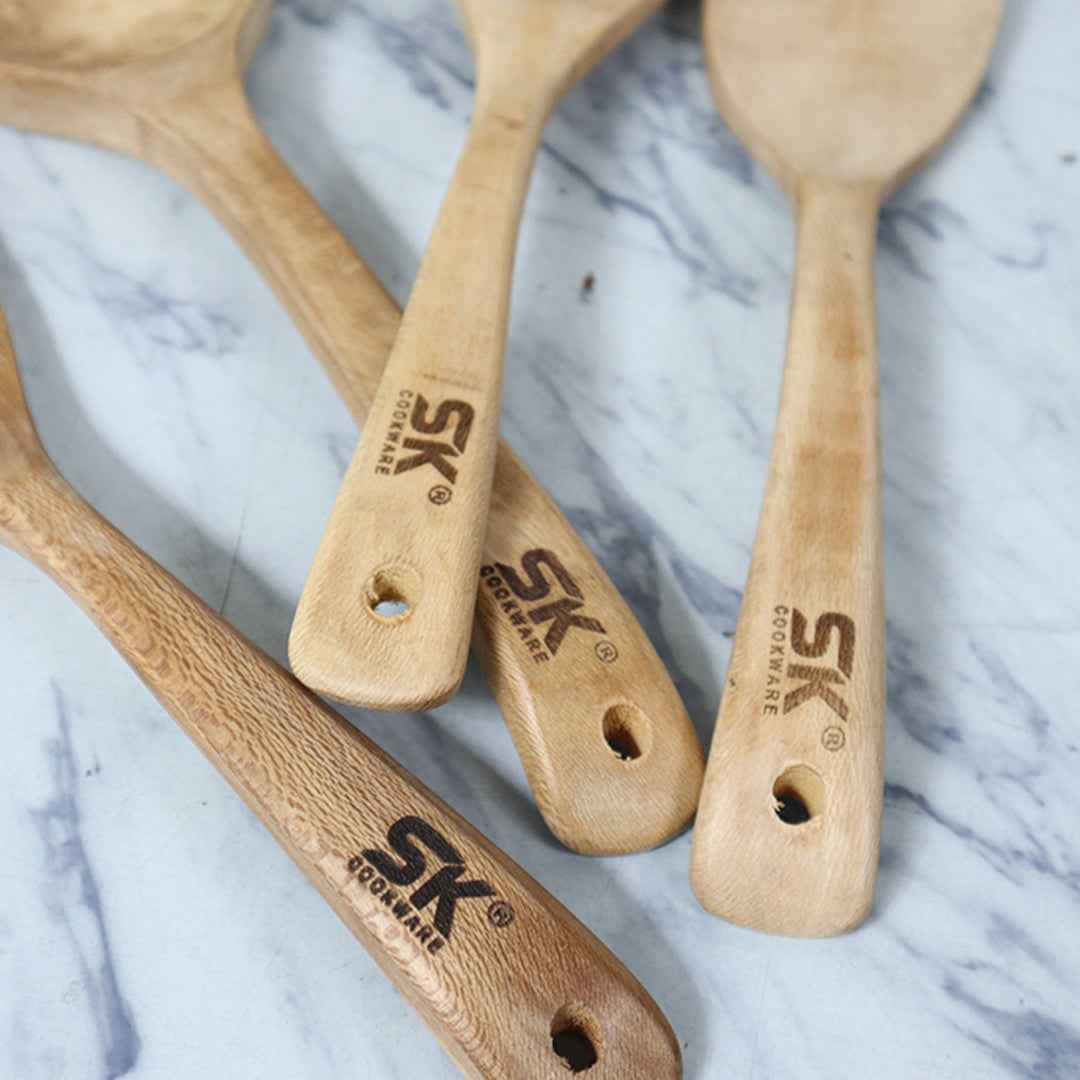 5 Piece Smart Wooden Cooking Utensils Set - Skcookware