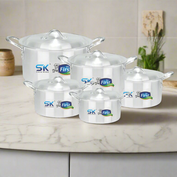 10 Pieces Aluminum Denso Casserole Set - 19 to 28 cm - Skcookware