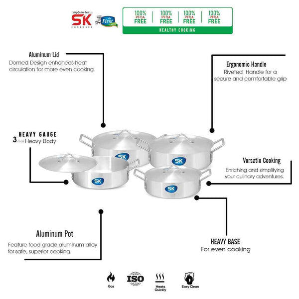 8 Pieces Aluminum Fish Pot Set 3/6 - Skcookware
