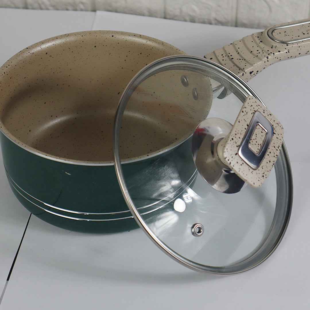 8 Pieces Victoria Non Stick Marble Coated Gift Set - Green - Skcookware