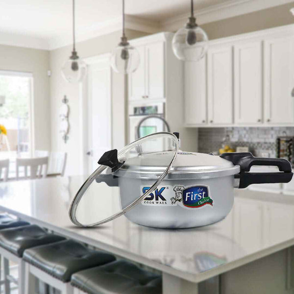 Ocean 2 in 1 Pressure Cooker with Free Glass Lid (Baigona Cooker) - Skcookware