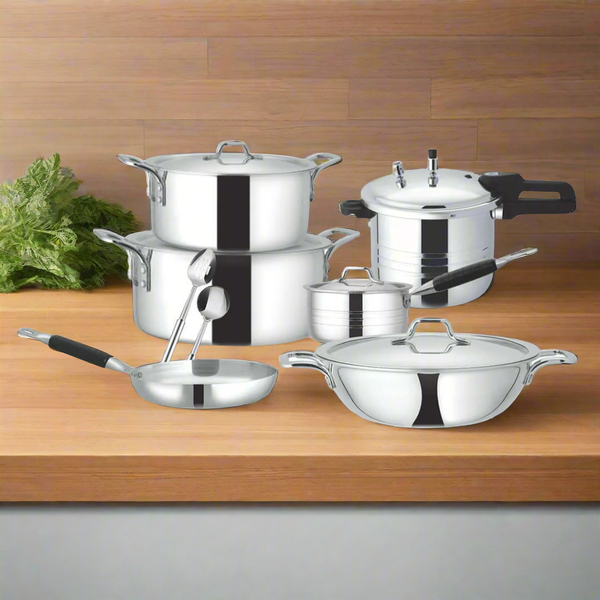 12 Pieces Brilliant Aluminum Mirror Polish Gift Set - Skcookware