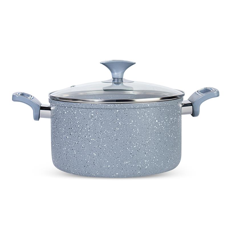 15 Pieces Marble Coated Gift Pack Daisy Light Cookware Set - Skcookware