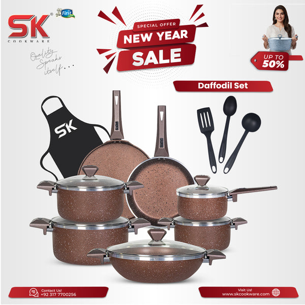 16 Pieces Non Stick Daffodil Gift Pack Set