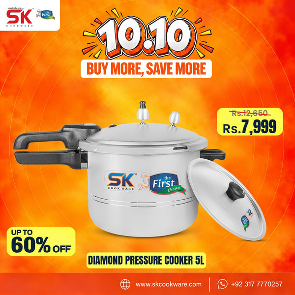 Diamond Pressure Cooker 5 liter 10.10 Sale Sk Cookware 2026