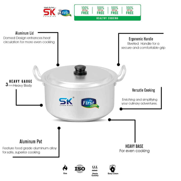 Heaviest Gauged Anodize Casserole (Daigchi) with Handles - Skcookware