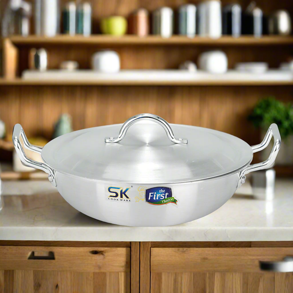 Heavy Guage Aluminum Metal Finish Wok - Skcookware