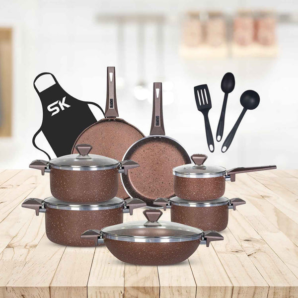 16 Pieces Non Stick Daffodil Gift Pack Set - Chocolate