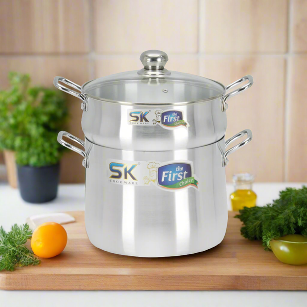 Aluminum Metal Finish Couscousera Steamer - Skcookware