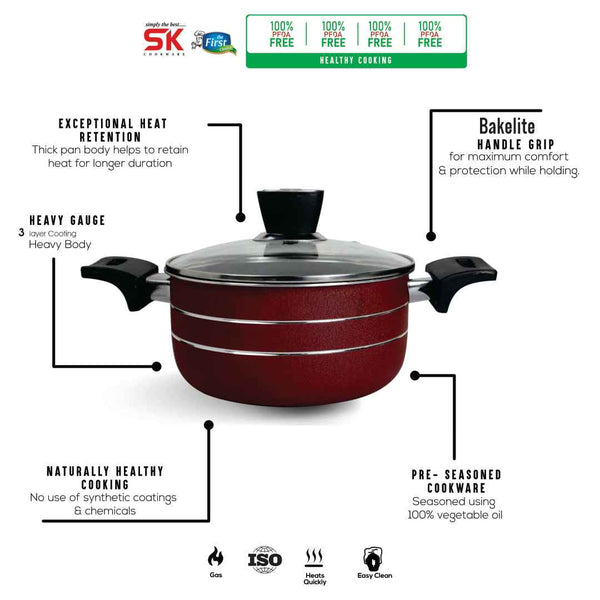Non-Stick Casserole BP - Random Color - Skcookware