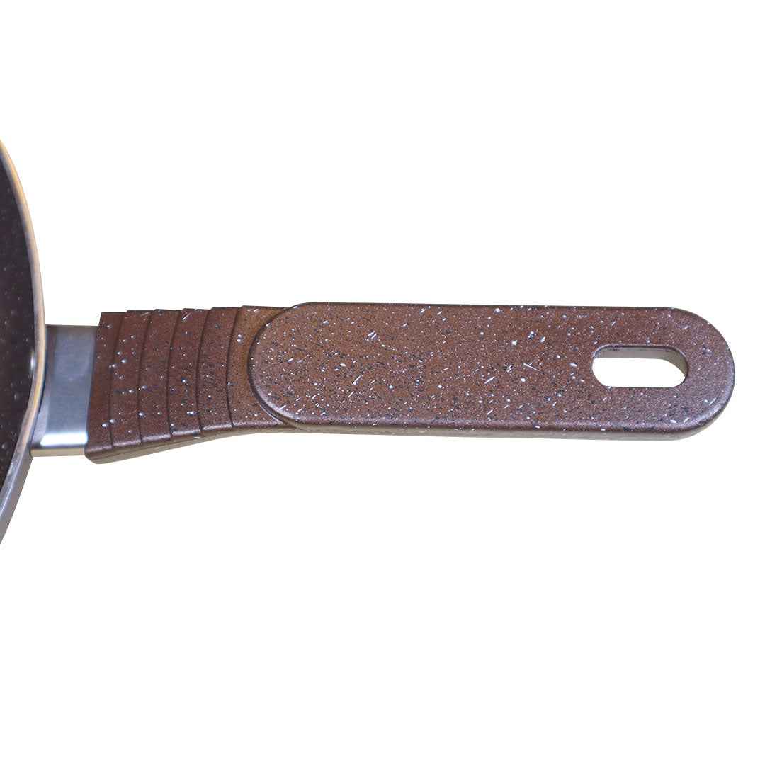 Non Stick Marble Coated Royal Frying Pan - Chocolate - Skcookware
