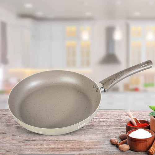 Non Stick Marble Coated Royal Frypan - Beige - Skcookware