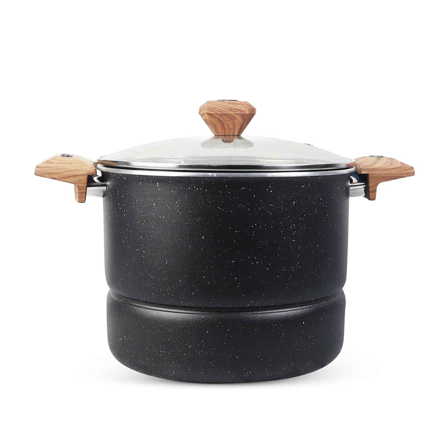 Heavy Gauged Nonstick Steamer - Black - Skcookware