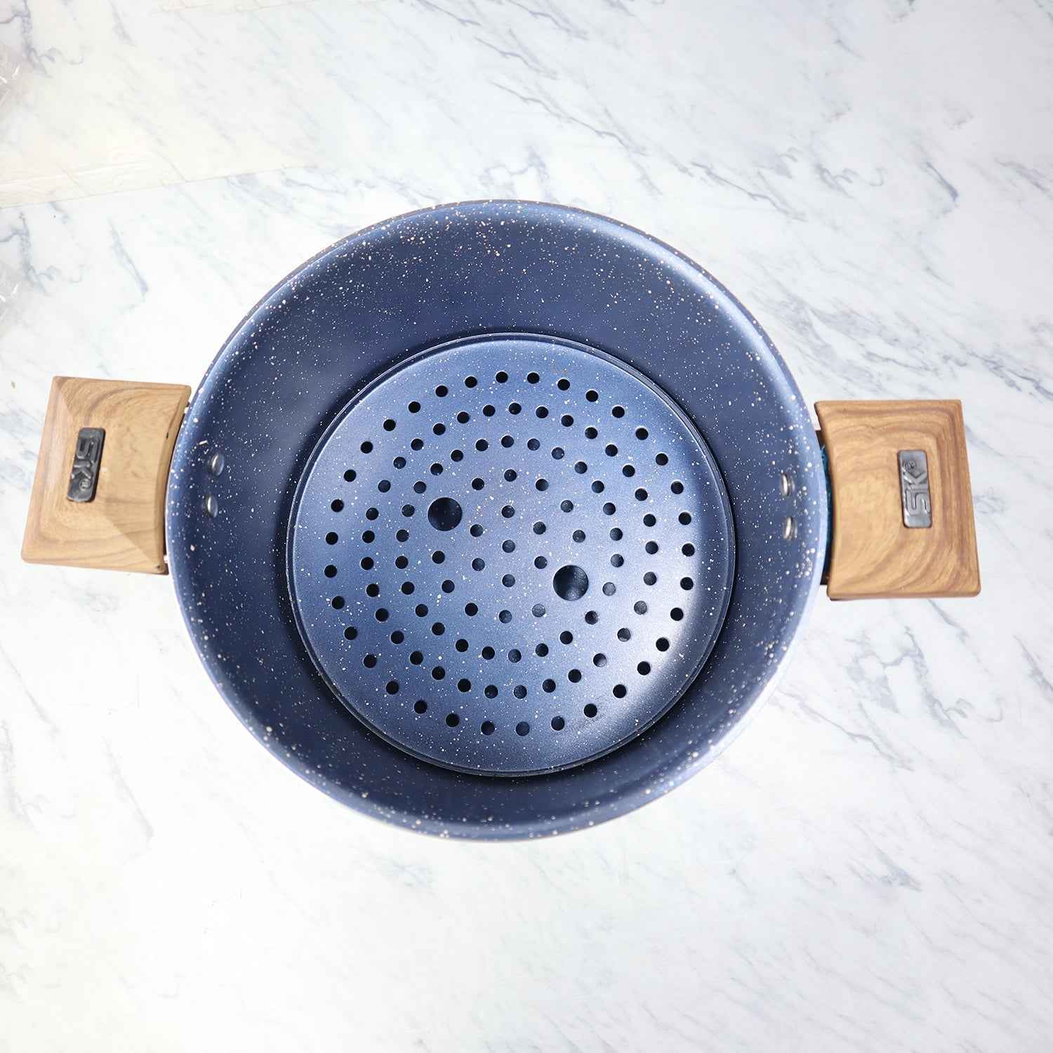 Heavy Gauged Nonstick Steamer - Black - Skcookware