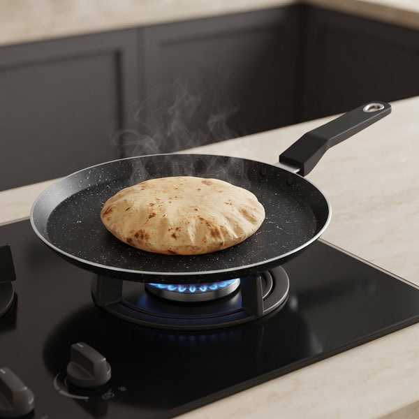 Black Marble Coated Non Stick Hot Plate