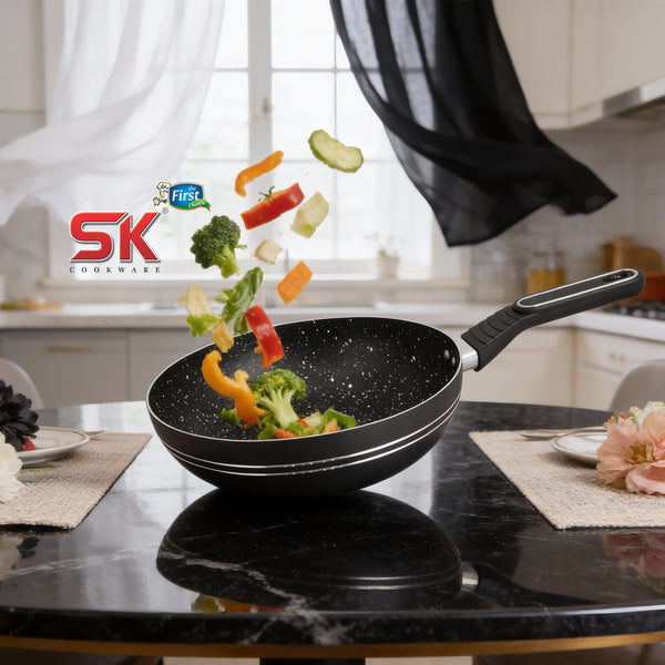 Eco Series 26cm Deep Fry Pan – Marble Coated Non-Stick