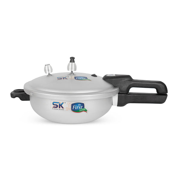 4 Liter Emerald 2-in-1 Aluminum Pressure Cooker & Karahi/Wok