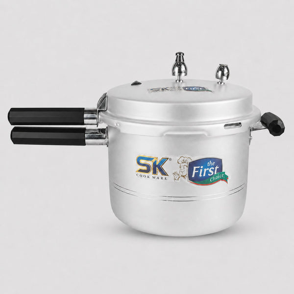 Cool Aswad Pressure Cooker with Black Easy Grip Handles