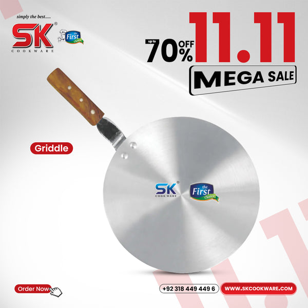 Aluminum Metal Finish Griddle Tawa