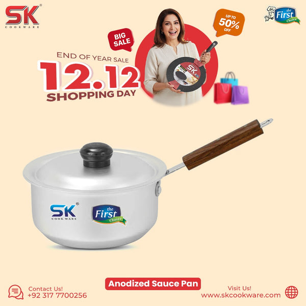 Aluminum Anodized Sauce Pan