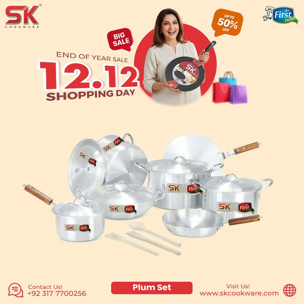 15 Pieces Aluminum Plum Gift Pack Set