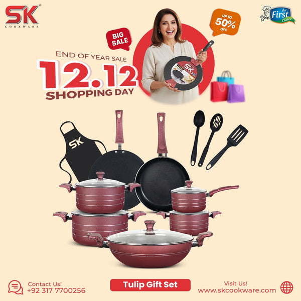 15 Pieces Non-Stick Tulip Gift Pack Set