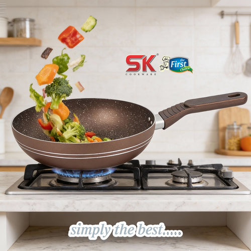 Eco Series 26cm Deep Fry Pan – Marble Coated Non-Stick