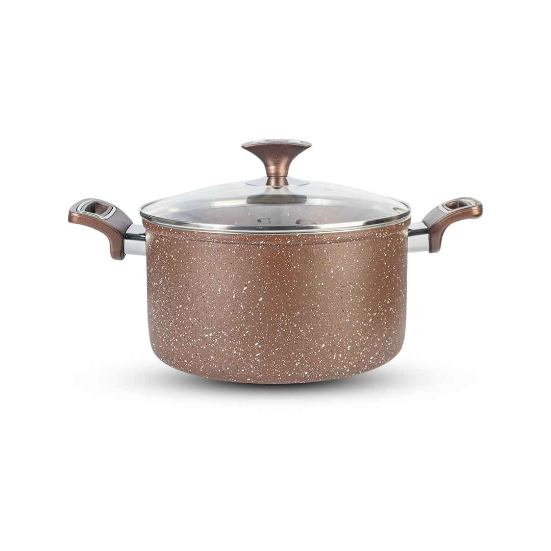 15 Pieces Marble Coated Gift Pack Daisy Light Cookware Set - Skcookware