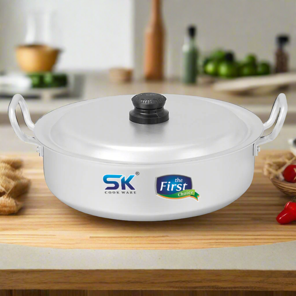 Heaviest Gauged Anodized Flat Wok - Skcookware