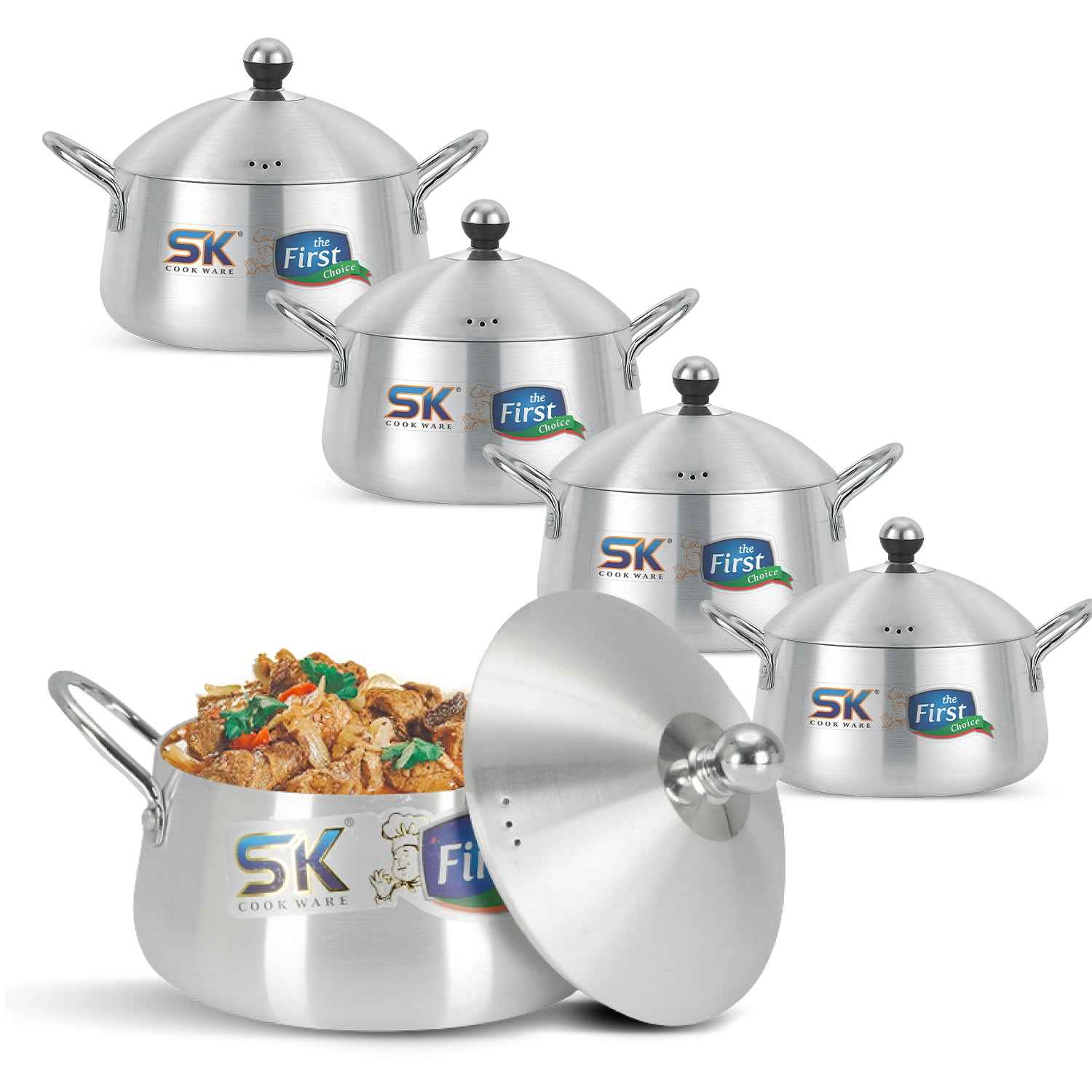 Heavy Gauged Metal Finish Casserole Belly Gift Set - Skcookware