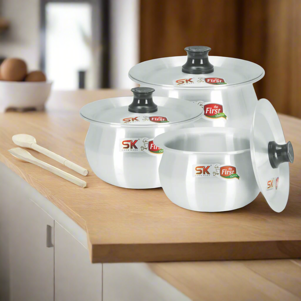 8 Pieces Aluminum Sipri /Casserole Heavy Summer Set 19-23 - Skcookware