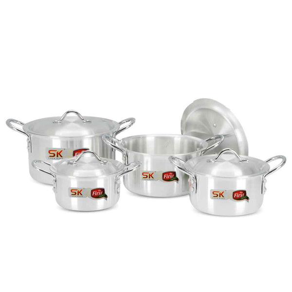 08 Pieces Aluminum Magna Casserole Set - 30 to 38 cm - Skcookware