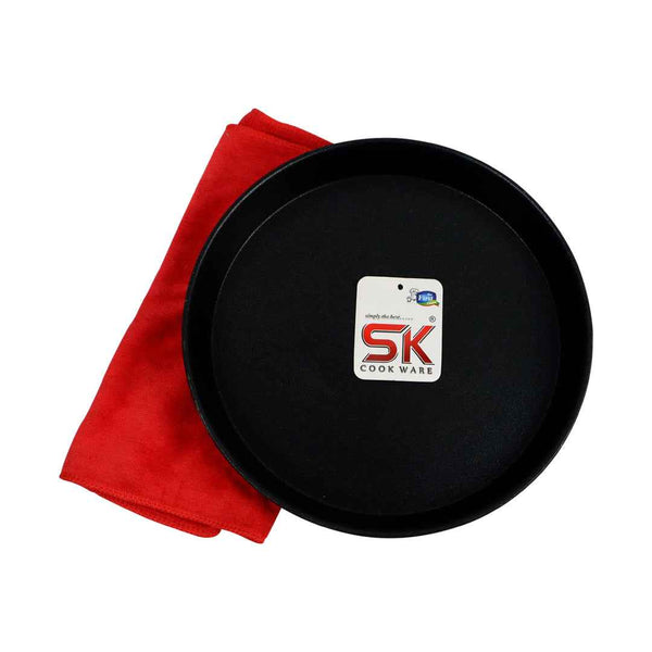 Round Non Stick Pizza Pan/Plate - Black - Skcookware
