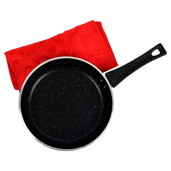 Non Stick Marble Coated Forged Frypan Black - Skcookware