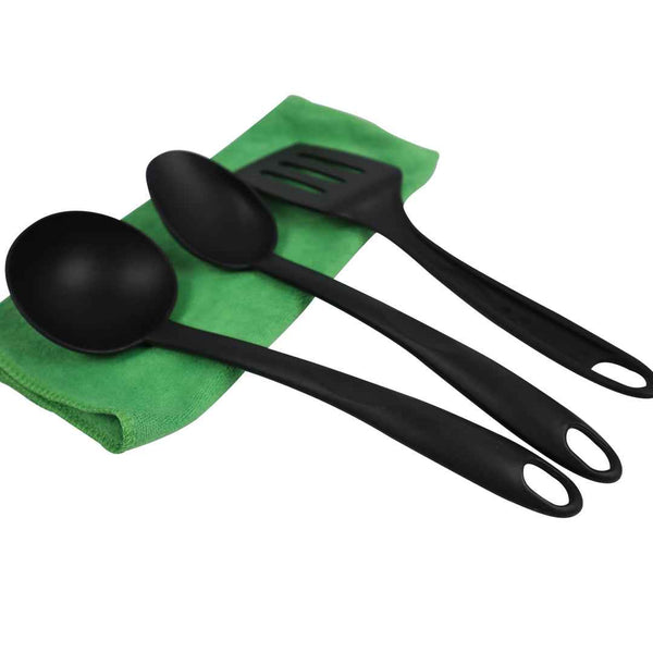 Set of 3 Nylon Spatula and Soup Spoon Set - Skcookware